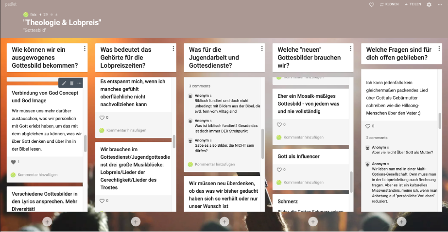 digitale Pinnwand