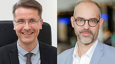 Prof. Dr. Rüdiger Gebhardt (links) und Prof. Dr. Tobias Faix (rechts)