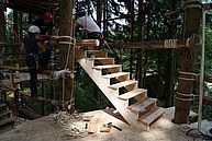 fertig installierte Treppe