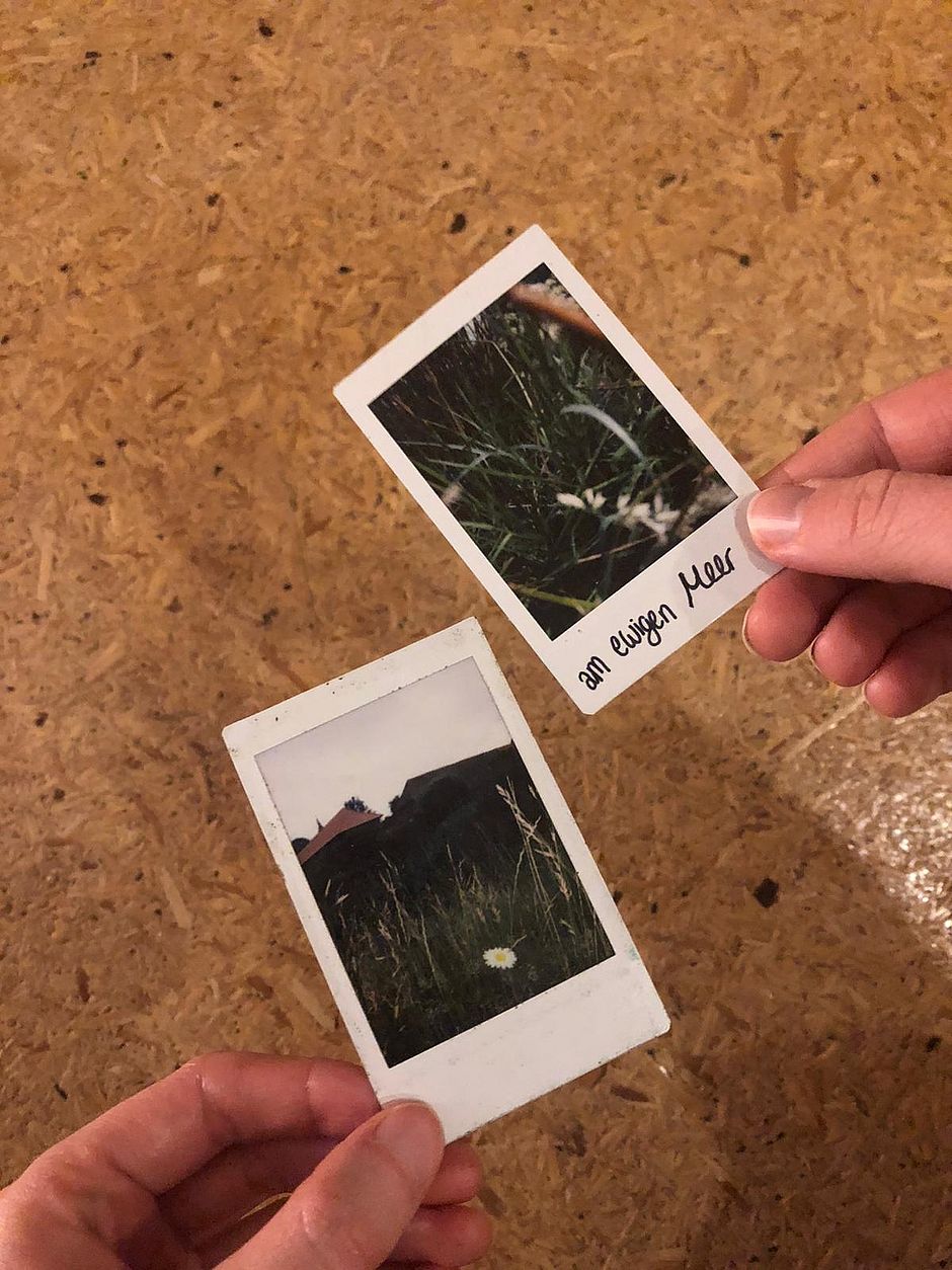 Entstandene Polaroidbilder während der Klostertage