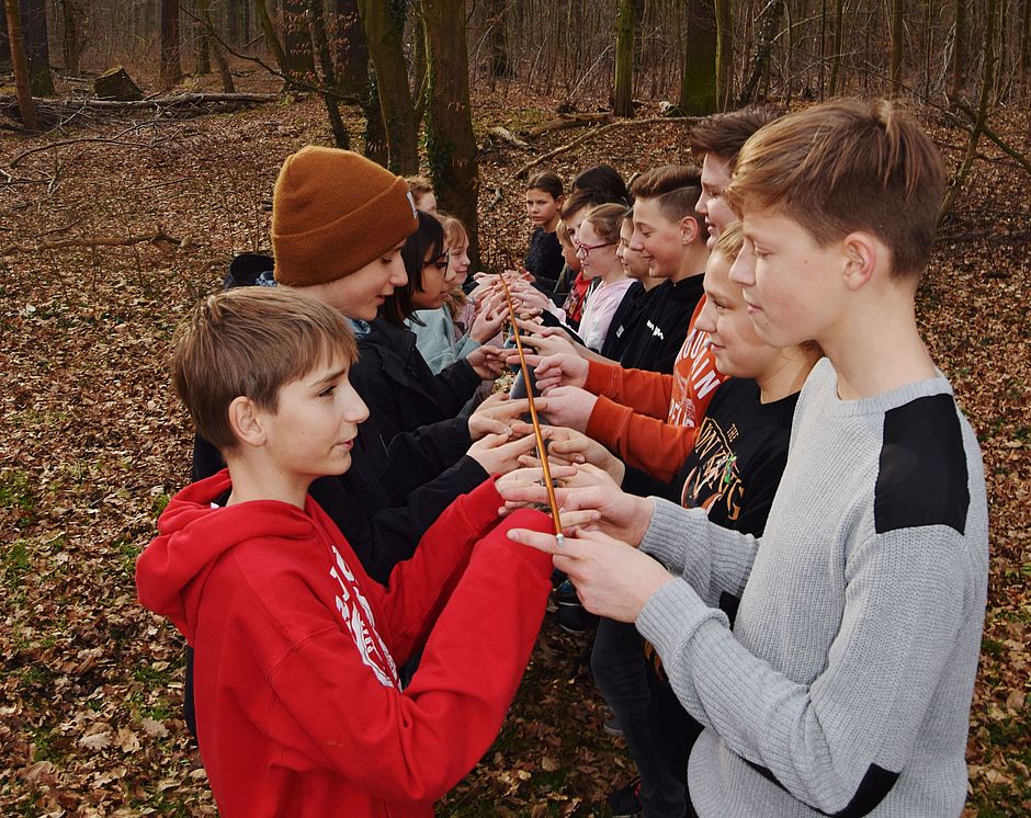 übung im wald